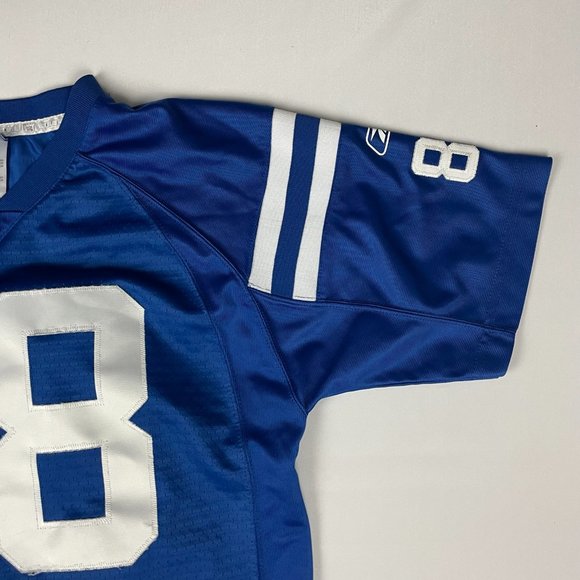 Marvin Harrison Indianapolis Colts Reebok Stitch Jersey Blue Women's Size XL 88 - Picture 4 of 11
